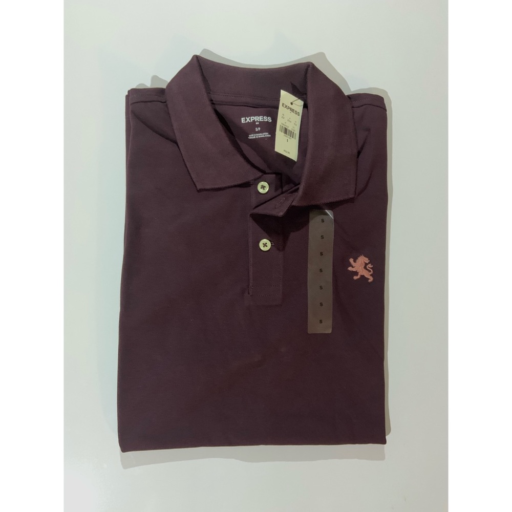 Express Merlot/Purple Polo Shirt